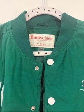 Vintage Green Budweiser Jacket